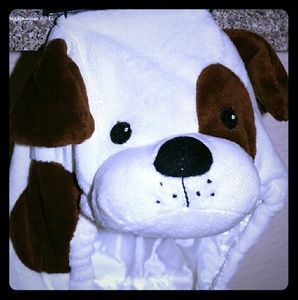Plush dog costume